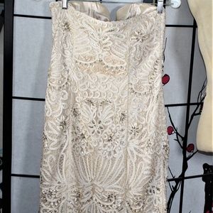 Sue Wong Dresses - BEIGE BEADED COCKTAIL, DRESS 8 Sue Wong Dresses - BEIGE BEADED COCKTAIL, DRESS 8